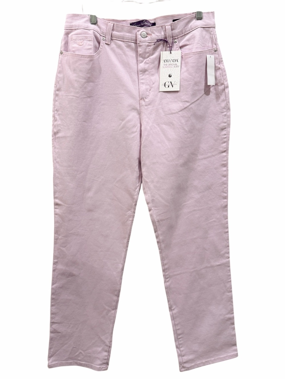 Gloria Vanderbilt Amanda High Rise Slimming Jeans Tapered Leg Stretch 14 NEW